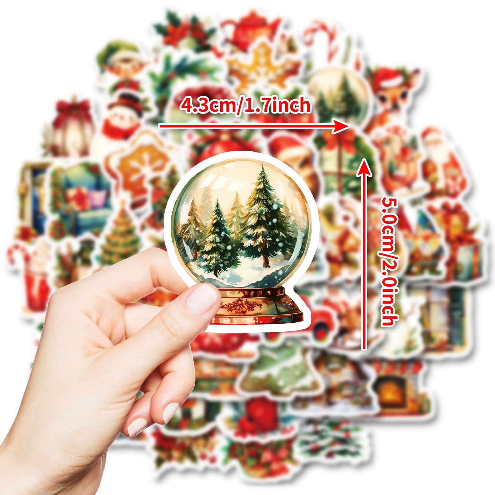 Wholesale 50pcs/pack Christmas Eve family atmosphere stickers